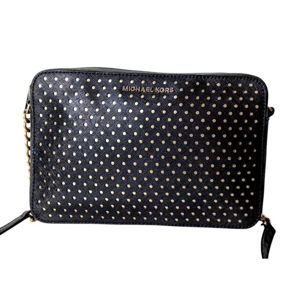 MICHAEL KORS Jet Set Studded Leather Crossbody - Picture 2 of 10